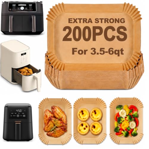 Air Fryer Liners for Ninja Dual Airfryer, Rectangle Air Fryer Liners - size: 8.3x5.3"Rectangle