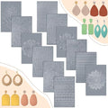 DoubleFill 12 Pcs Polymer Clay Texture Sheets Boho for Jewelry Making - style: Boho