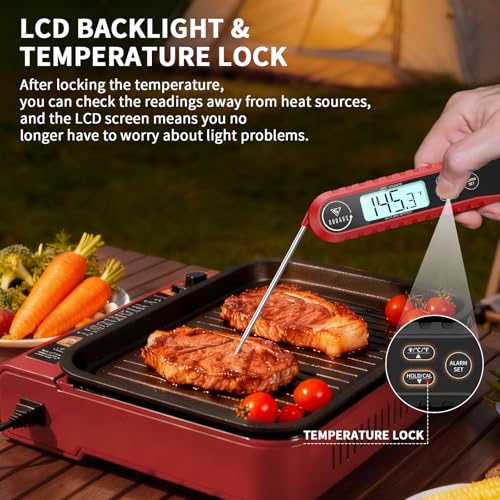 DOQAUS Meat Thermometer Digital with Dual Probe, Instant Read Thermometer
