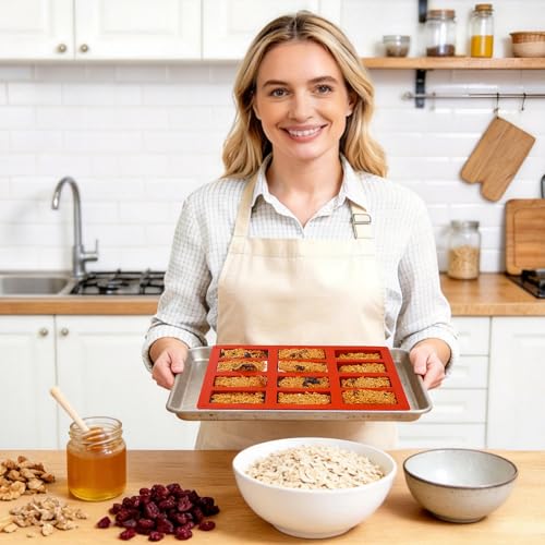 3Pcs Silicone Granola Bar Mold, 12-Cavity Rectangle Silicone Chocolate Bar Mold for Baking Chocolate Bars, Non-stick Candy Chocolate Bar Mold for Truffle, Ganache, Cheesecake, Butter - color: 12-Cavity Rectangle Chocolate Bar Mold