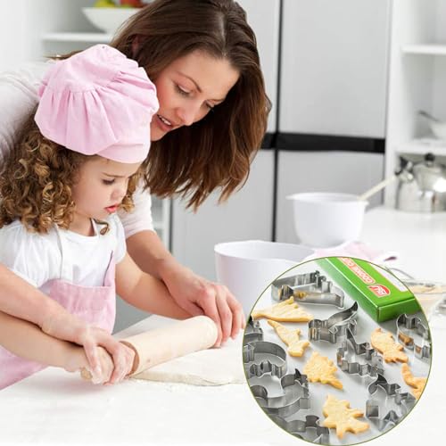 12 Pcs Dinosaur Cookie Cutters, Footprint, Eggs,Brontosaurus, Camarasaurus, Stegosaurus, Thiceratops Stainless Steel Cookie Cutters for Baking (Dinosaur) - color: Dinosaur