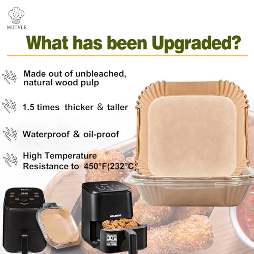 Small Air Fryer Liners, 2 qt Air Fryer Liners - size: 4.7''Square 130pcs