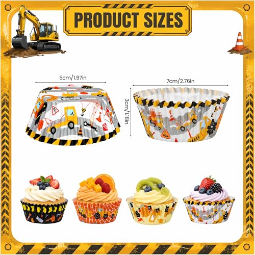 Construction Cupcake Liners 200Ct Baking Cups Boys Birthday