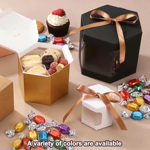 uxcell 10Pcs Cake Boxes 3.94x3.94x3.94 Square Bakery Boxes Gold - color: Gold, size: 3.94 x 3.94 x 3.94"