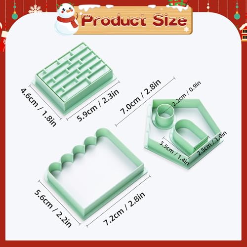 KALAIEN 5 Pcs Gingerbread House Cookie Cutter Set - color: 5 pcs