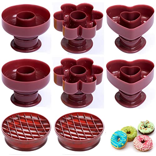 8Pcs Donut Maker Cutter Donut Mold Home Kitchen DIY Baking Tool
