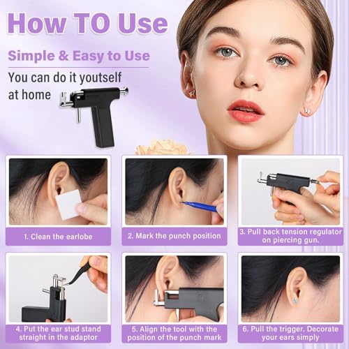 Evatage Professional Ear Piercing Gun Tool