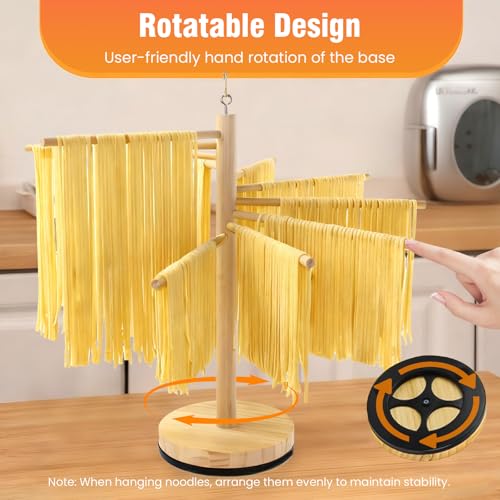 10 Pcs Pasta Making Tools, Pasta Making Kit with Pasta Drying Rack,2 Rolling Pins,Gnocchi Board,Pasta Cutting Tools,2 Ravioli Makers,Making Dumplings.All-in-One Pasta Making Accessories for Home - color: pasta rack 10 piece