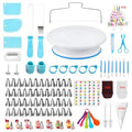 ANSLYQA Cake Decorating Kit, 340 Pcs Baking Tools (Blue)