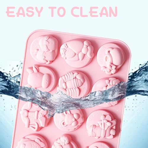 12 Constellation Animal Silicone Mold for Chocolate, Jello, Soap - color: Pink-XY039