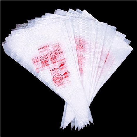 Piping Pastry Bag Pack of 100 Plastic Disposable Cream Pastry Bag Cake Icing Sugarcraft Cupcake Piping Decorating Tool For Baking Supplies (Small 25.5CMx26CMx15.5CM) - color: Small 25.5CMx26CMx15.5CM