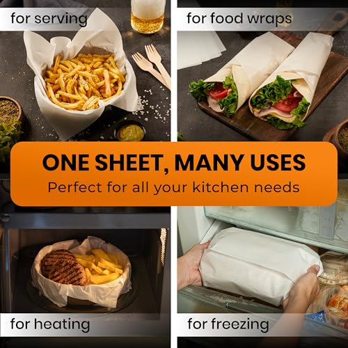 120 Pcs 16x24" Parchment Paper Sheets by Baker's Signature - size: 16" x 24" - 120 Pack