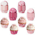 Mini Cupcake Liners,600PCS Pink Floral Baking Cups Mini Size Greaseproof Cherry Blossom Muffin Wrapper Chocolate Cups for Bridal Baby Shower Wedding Princess Themed Birthday Tea Party Decor - style: Style B