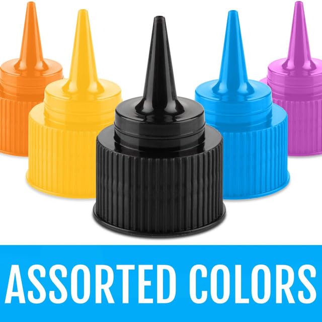Free Hand Small Squeeze Bottles with Needle Tip - 10 Pack Precision Paint Squeeze, Fine Tip Applicator Bottles (5 x 1 oz & 5 x 2 oz) for Acrylic Paint, Royal Icing, Cookie Decorating, Crafts - size: 60 ml (Pack of 10)