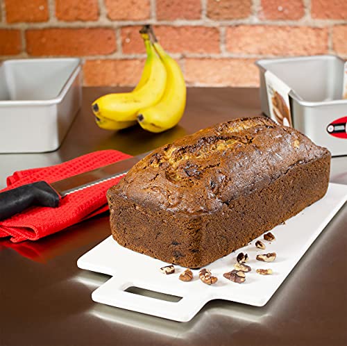 Fat Daddio's BP-5641 Anodized Aluminum Bread Loaf Pan, 6.375 x 3.75 x 2.75 Inch - size: 6.375 x 3.75 x 2.75 Inch