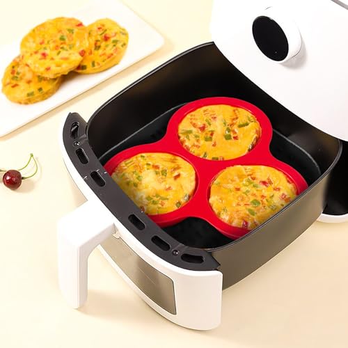 Puyeipt Air Fryer Muffin Top Pans, 2 Pack, 6 Cups
