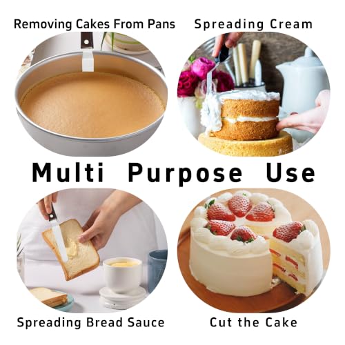4 Inch Stainless Steel Angled Cake Icing Spatula - size: 4 Inch