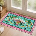2x3 Pink Peony Area Rug, Soft Low Pile - color: Pink Peony, size: 2' x 3' (Rectangular)