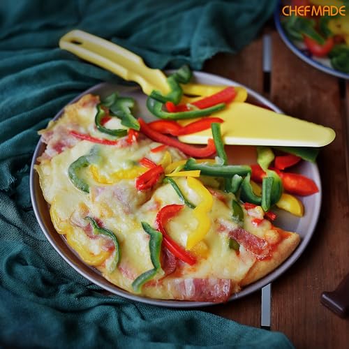 CHEFMADE Pizza Pan, 8-Inch Non-Stick Pancake Bakeware for Oven Baking (Champagne Gold) - size: 8" Pizza