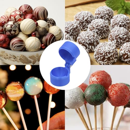 2 PCS Round Cake Pop Mold Shapes Press Set, Blue Round-shape - color: Blue Round