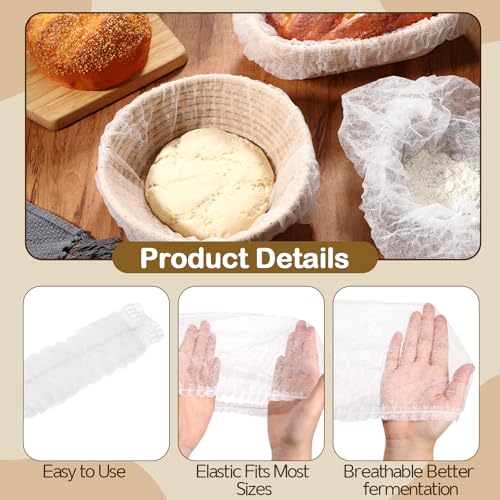 Fanfanwin 100 Pcs Disposable Banneton Liner Proofing Basket Covers