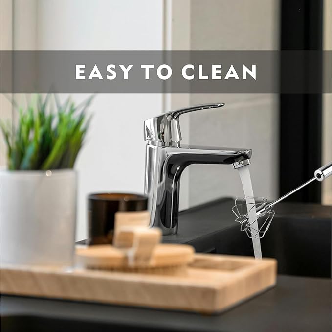 Stainless Steel Eggbeater,egg scrambler,hand mixer, Rotating Semi-Automatic Eggbeater, Allows you to stir Easily Without Feeling Tired, Used for Making Cream of Egg Beater