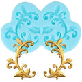 Baroque Fondant Silicone Mold Vine Grass Cake Border Mold - color: Style F