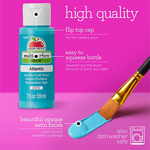 Apple Barrel Essentials Acrylic Paint Set, 12, 24 Fl Oz (Pack of 1)