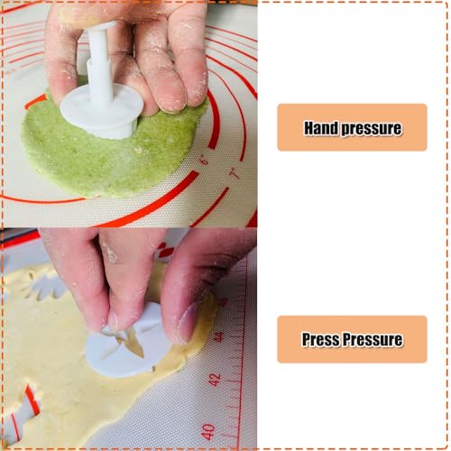 33 Set Fondant Cake Cookie Plunger Cutter Sugar Craft Embossing Tools for Baking Christmas Holiday Cake Decorating Mold DIY Baking Tools