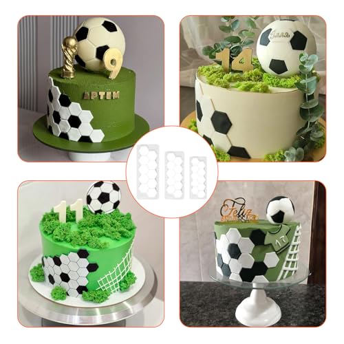 3Pcs Hexagon Cookie Cutter, 3 Size Plastic Cake Fondant Cutter Biscuit Cutters Geometric Baking Tools Cake Decorating