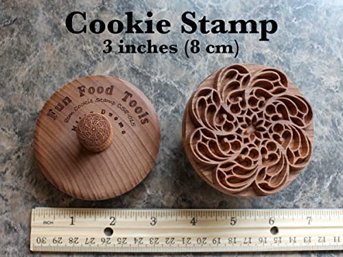 Large Wood Cookie Stamp, 3.1 inch (Milan Duomo CS8-015) - color: Milan Duomo CS8-015