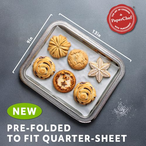 PaperChef Culinary Parchment Paper Sheets Precut Nonstick 35 Count 3 Pack