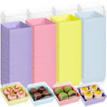 Vesici 200 Pcs 5 Inch Charcuterie Boxes with Clear Lids Pastel Bakery Boxes - color: Pastel, size: 5 Inch