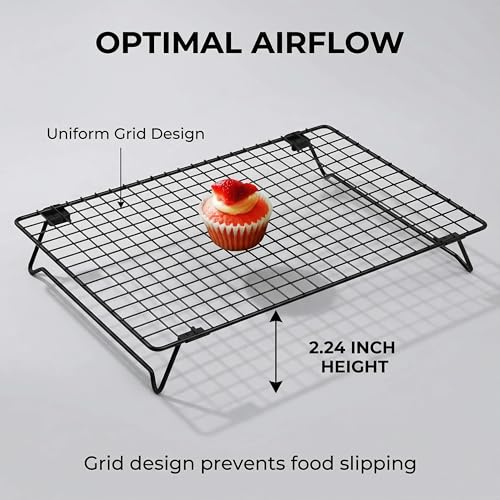 Cooling Racks for Cooking and Baking,13.4x9.4 Inch 2-Pack