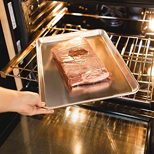 KITCHENATICS Half Sheet Baking Sheet Pan Set, Nonstick Aluminum, 13x18, 2Pc - size: 13.1" x 17.9" Half Sheet Pans - 2 PCS