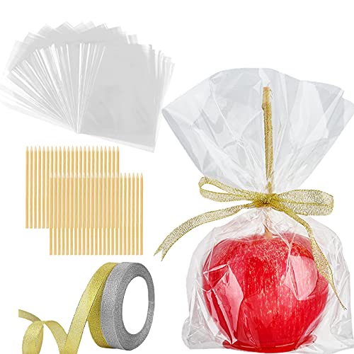 Ocmoiy DIY Candy Apple Kits, 100 Pcs