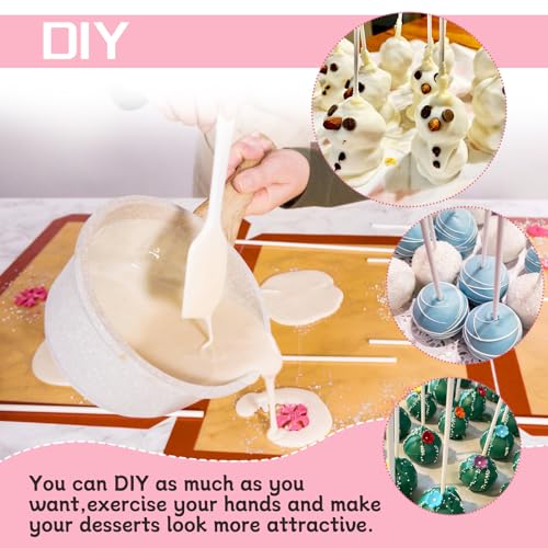 100 Pack 8 Inch White Lollipop Sticks,Long Paper Treat Sticks,White Paper Cake Pop Stick for Homemade Candy,Cupcake Toppers,Chocolate,Dessert (Dia 4mm) - size: 8 Inch (Pack of 100)