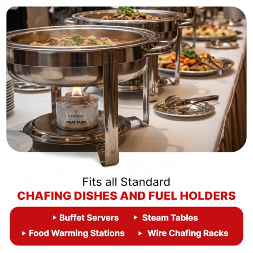 6 Hour Chafing Fuel Cans for Food Warmers and Buffet Trays 12 Pack - size: 12 Pack