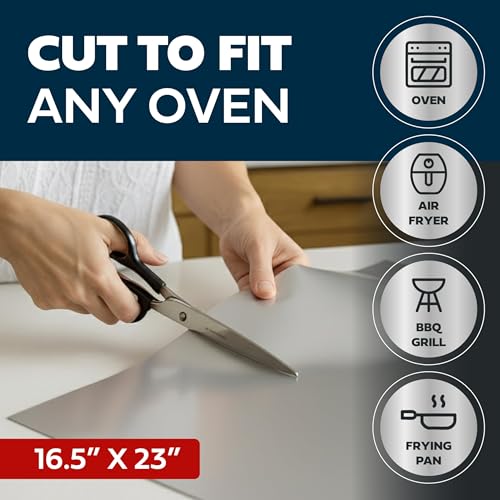 Cooks Innovations Non-Stick Oven Liner 1 Pack BPA-Free Heat Resistant Mat - color: Silver