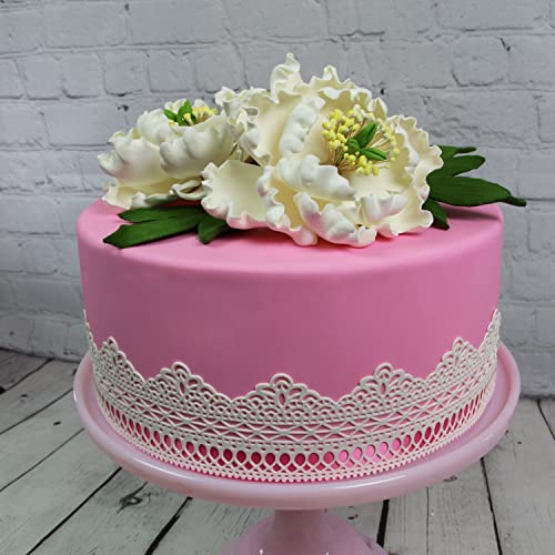 Global Sugar Art Silicone Cake Lace Mat, Roman Edible Lace Mold - style: Roman Lace
