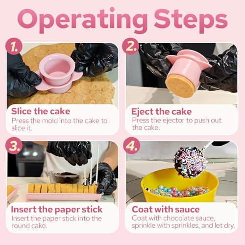 305Pcs Cake Pop Mold Kit,Cake Pop Sticks and Wrappers - color: 305Pcs Cake Pop Kit(Pink&Blue)