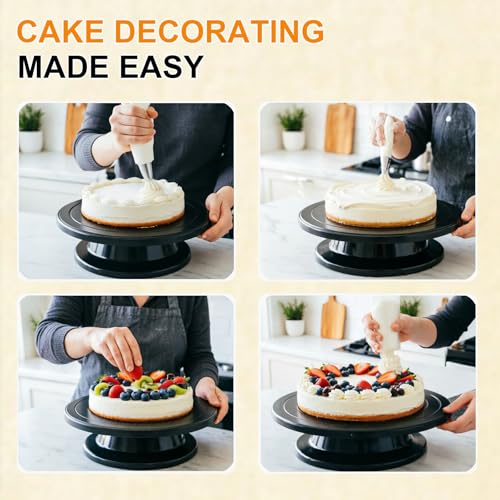 11 Inch Cake Turntable, Cake Decorating Turntable, Cake Spinner Stand
