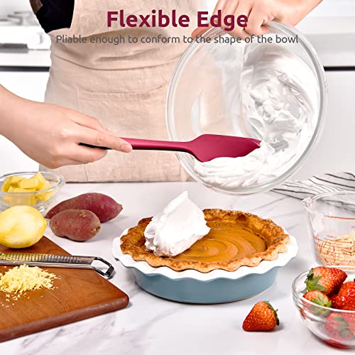 U-Taste Silicone Large Spatula, 600ºF High Temp Bowl Scraper, 11.38in, Red - color: Red, size: 11.38 in (large spatula)