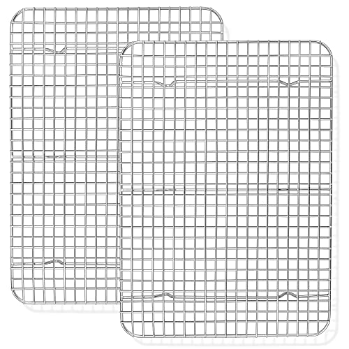 TeamFar Cooling Rack, 15.3”x11.2” Stainless Steel Baking Grid Wire Rack - size: 15.3 x 11.2-Inch
