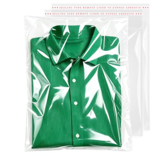 100 Count 10x13 Thick Self Sealing Cellophane Bags - size: 10x13（Pack of 100）