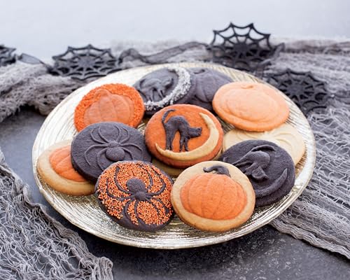 Nordic Ware 1260 Spooky Cast Cookie Stamps, 3-inch rounds, Silver - style: Spooky