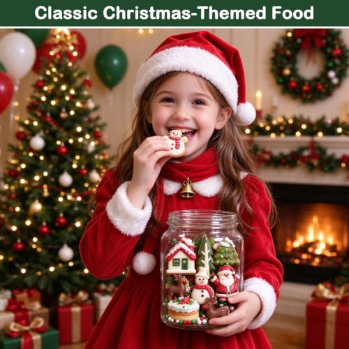 3 Pack Christmas Silicone Baking Mold, Christmas Tree Holiday Silicone Molds Soap Candy Molds for Chocolate Jello Snowman Gingerbread Snowflakes Socks Bells Santa Baking Mold (Xmas-Pink) - color: Xmas-Pink