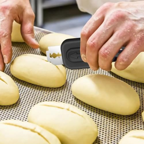 Premium Extractable & Magnetic Bread Lame Dough Scoring Tool, Sourdough Bread Lame Slashing Tool, Bread Dough Cutter Slashing Razor Tool,5 Razor Blades, Dough Scoring Knife Upgraded (Black2) - color: Black2