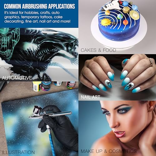 Master Airbrush Multi-Purpose Airbrush Decorating Kit with Dual-Action Air