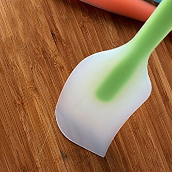 6 Pieces Silicone Spatulas, 11 inch Large Rubber Spatula with Stainless Steel Core, Heat-Resistant Non-stick Spatulas